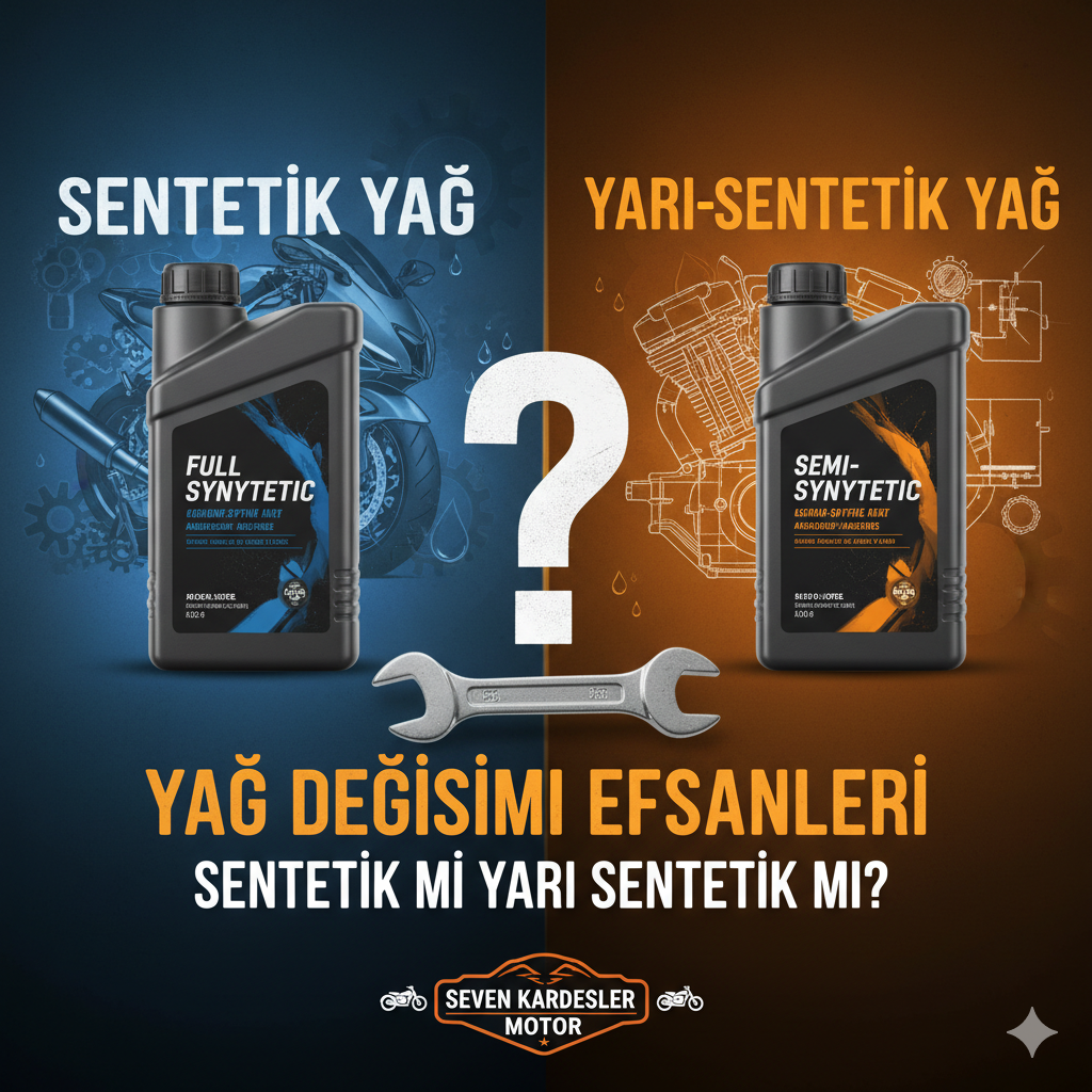 Yağ Değişimi Efsaneleri: Motosikletiniz İçin Sentetik mi Yarı Sentetik mi Kullanmalısınız?