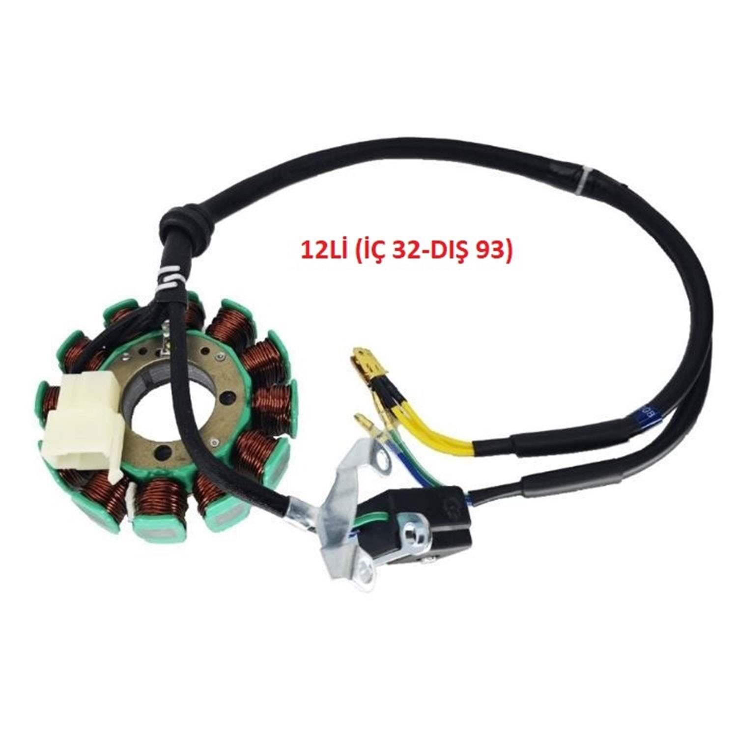 Mondial Statör Superboy 12 Bobin 100 İ/125 İ/Uag/Atv İç 32-Dış 93