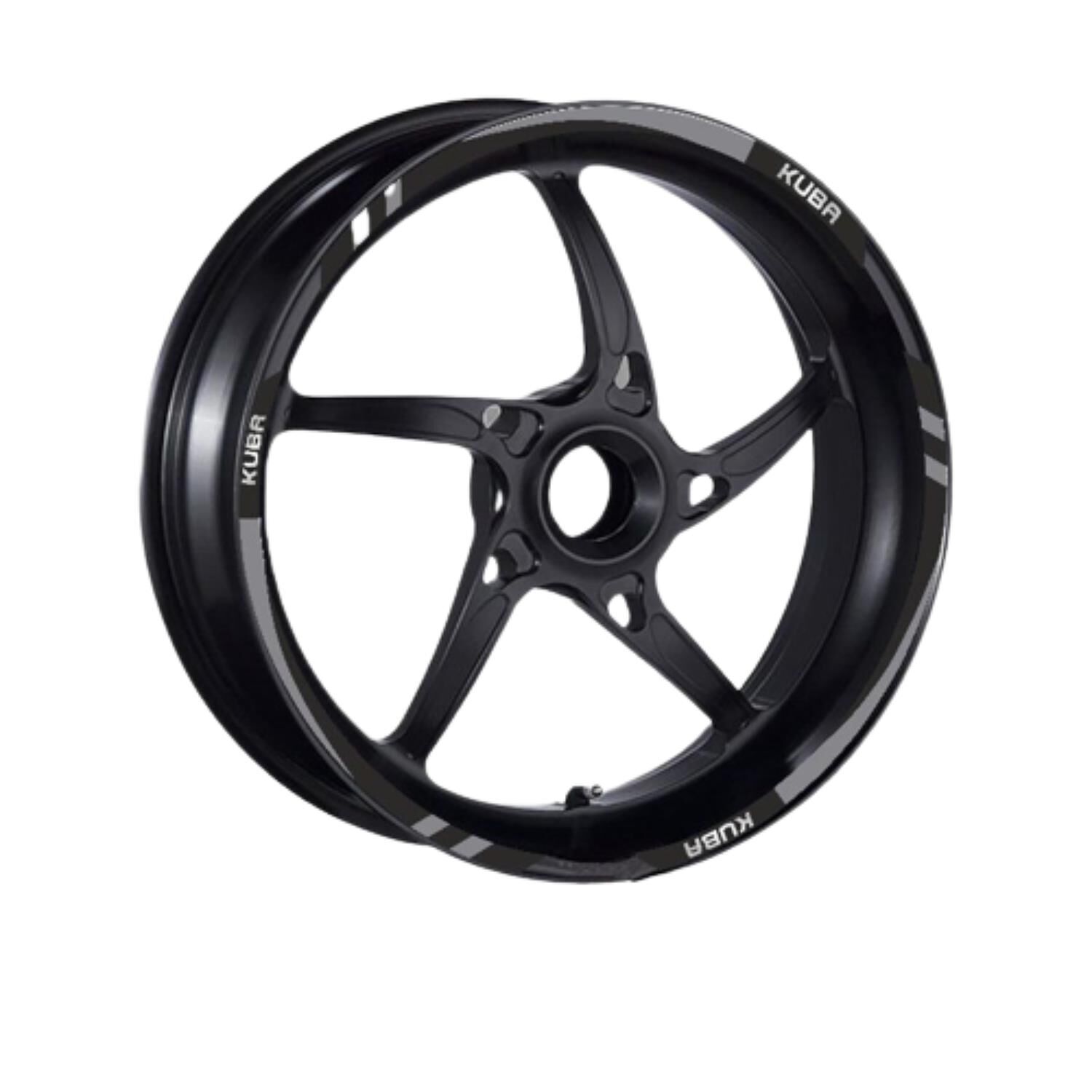 Kuba Uyumlu Gri Reflektör 1 Set Jant Şeridi