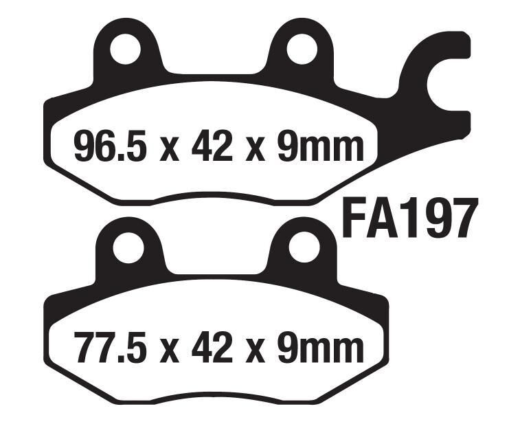 Mondial Strada 125 Arka Fren Disk Balatası Fa197 Orj