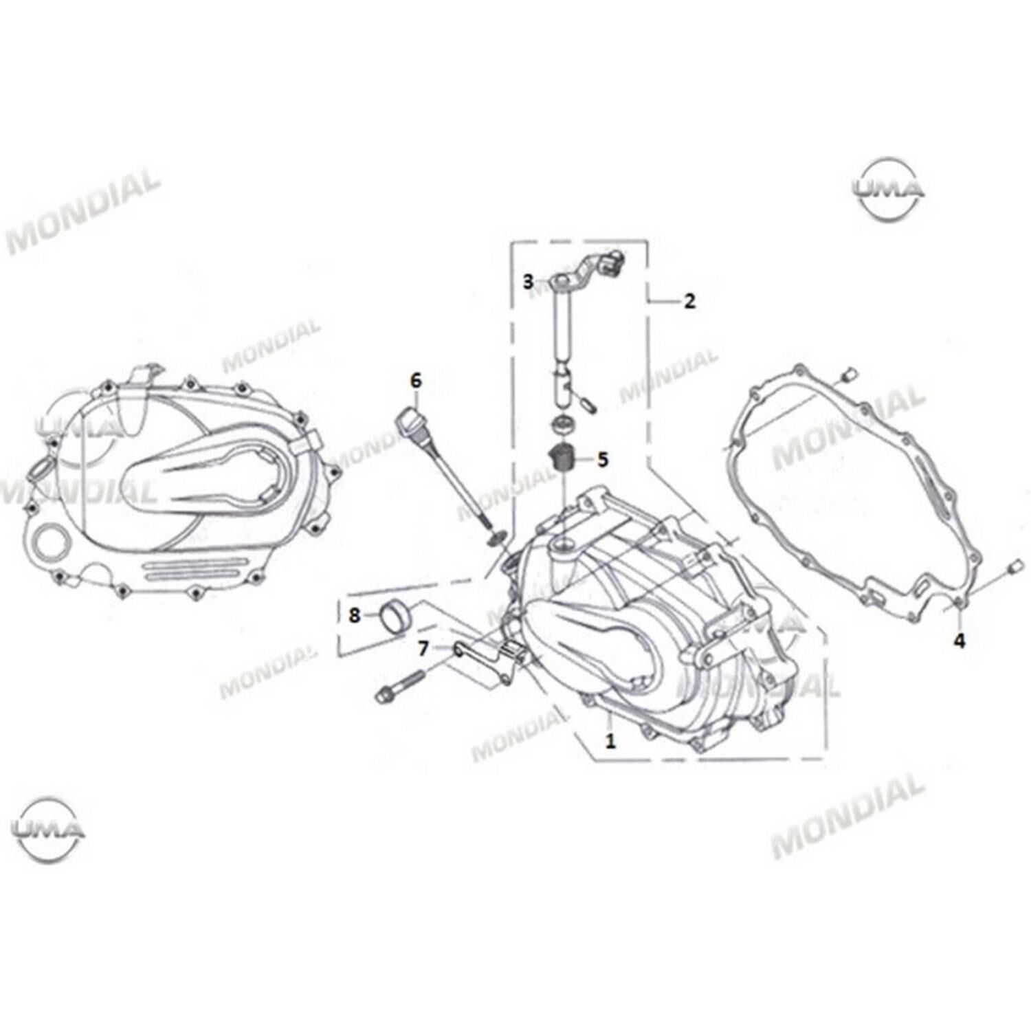 Ucg 110 Krank Kutusu Sağ Kapak Orj