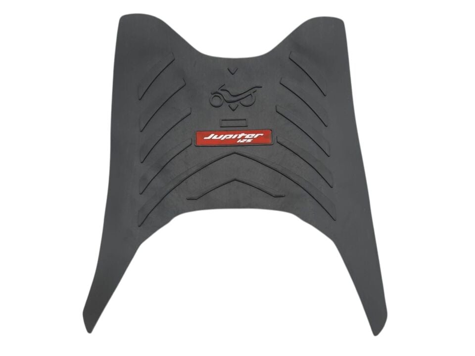 Tvs Jupiter 125 Ayaklık Paspas Siyah (Kırmızı Yazı)