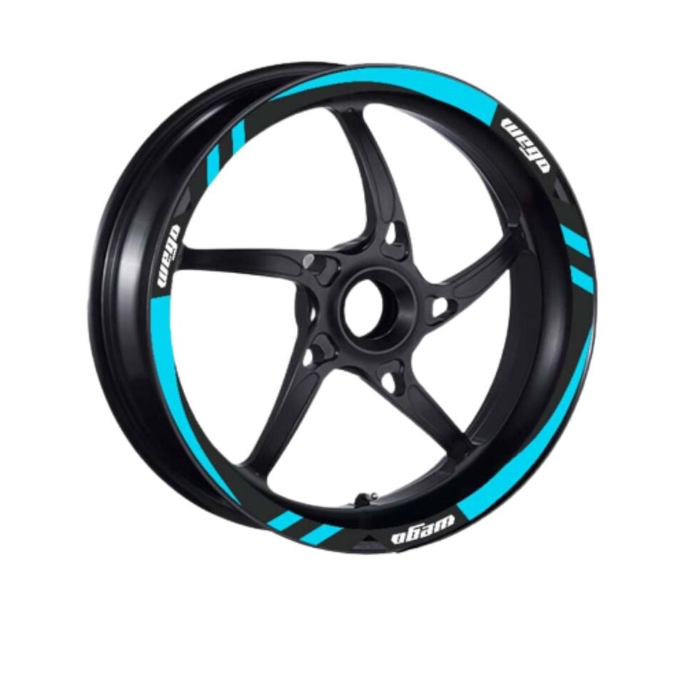 Tvs Wego 110 2012 - 2024 Uyumlu Mavi 1 Set Jant Şeridi