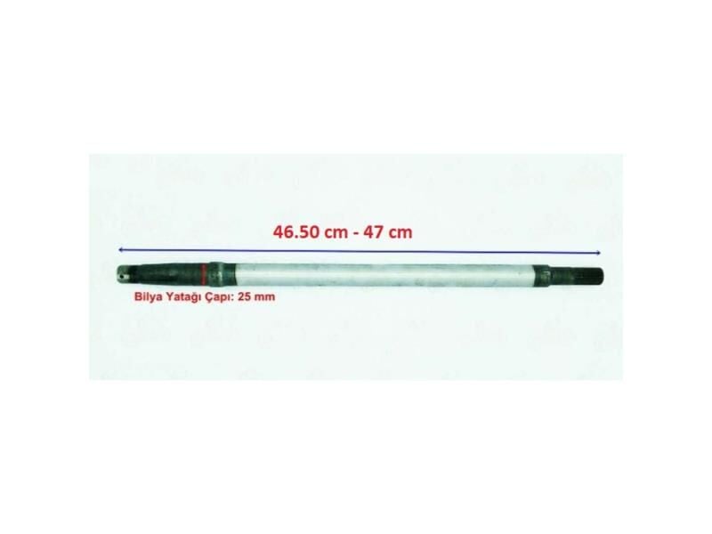 Aks Mili 18 Freze 46.5 Cm-47Cm E-Bisiklet/Kamyonet