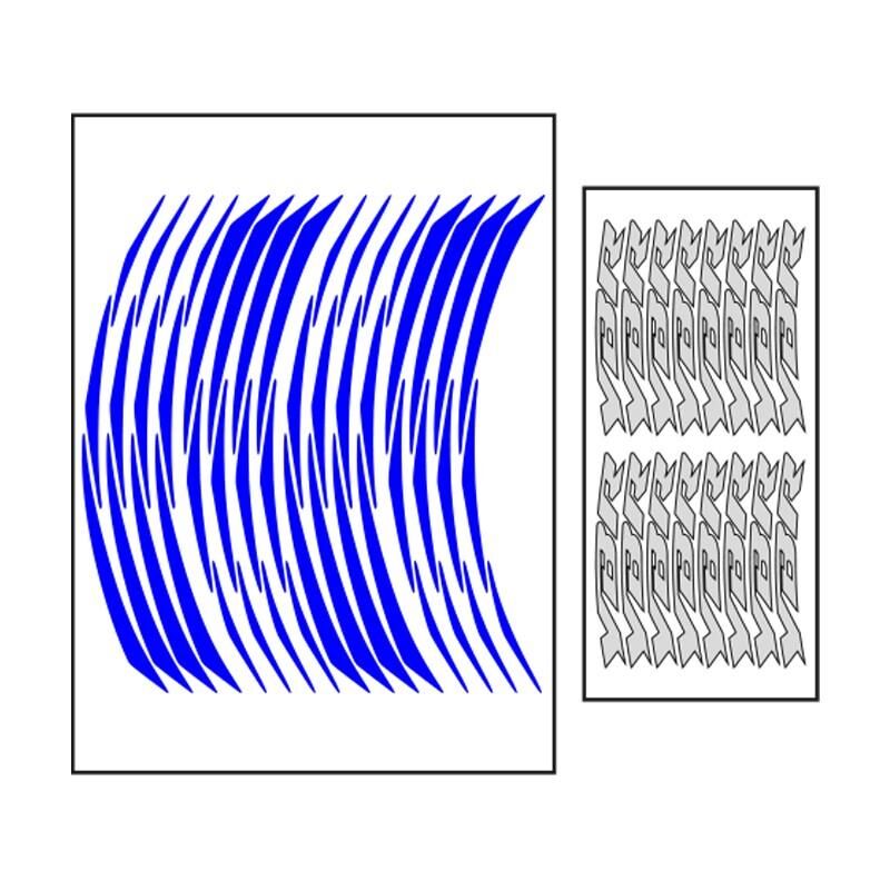 Yamaha Reflektör Mavi Ybr Uyumlu 1 Set Jant Şeridi