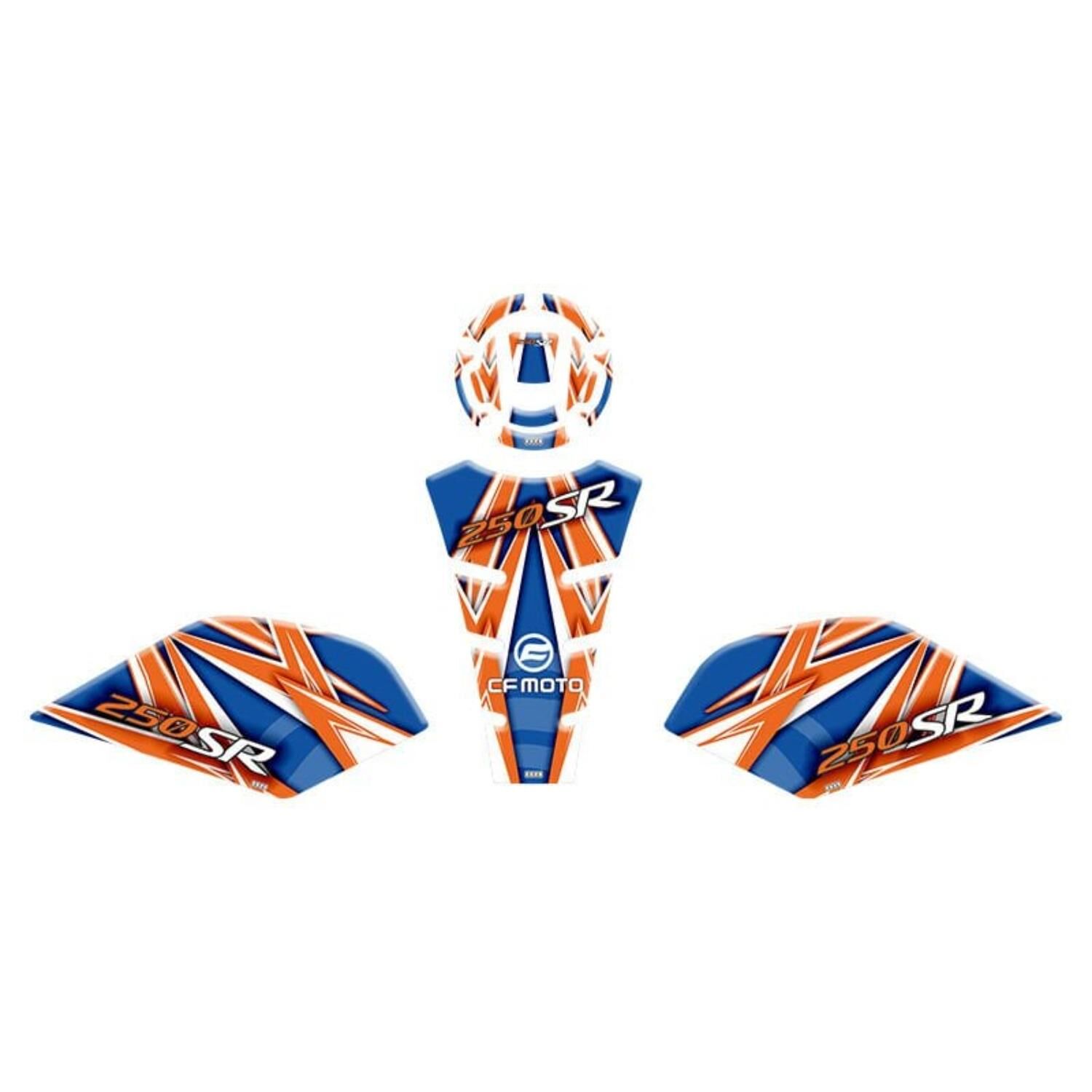 Cf Moto 250 Sr 2020 - 2024 Uyumlu Tank Pad Set 008