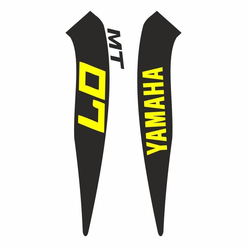 Yamaha Mt07 2014 - 2017 Uyumlu Sarı Depo Sticker Set
