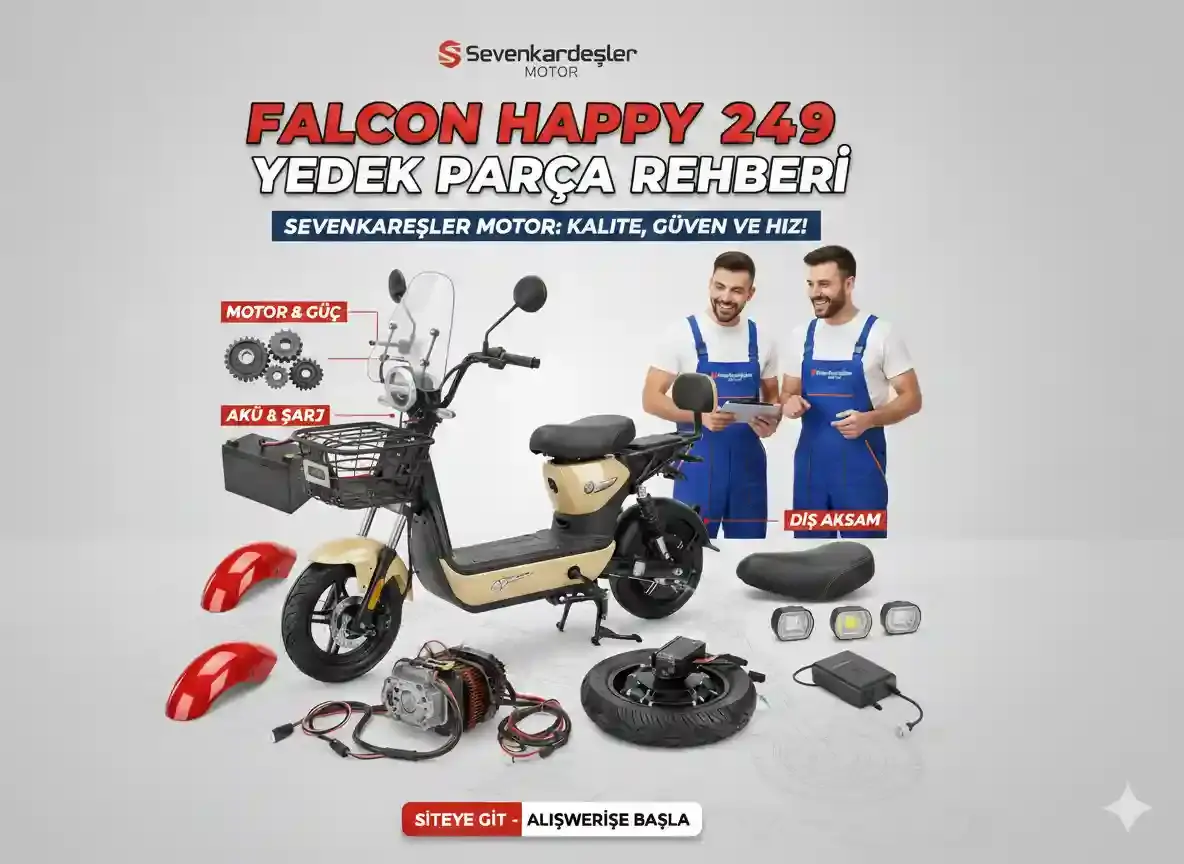 Falcon Happy 249 Elektrikli: Teknik Özellikler ve Yedek Parça Rehberi