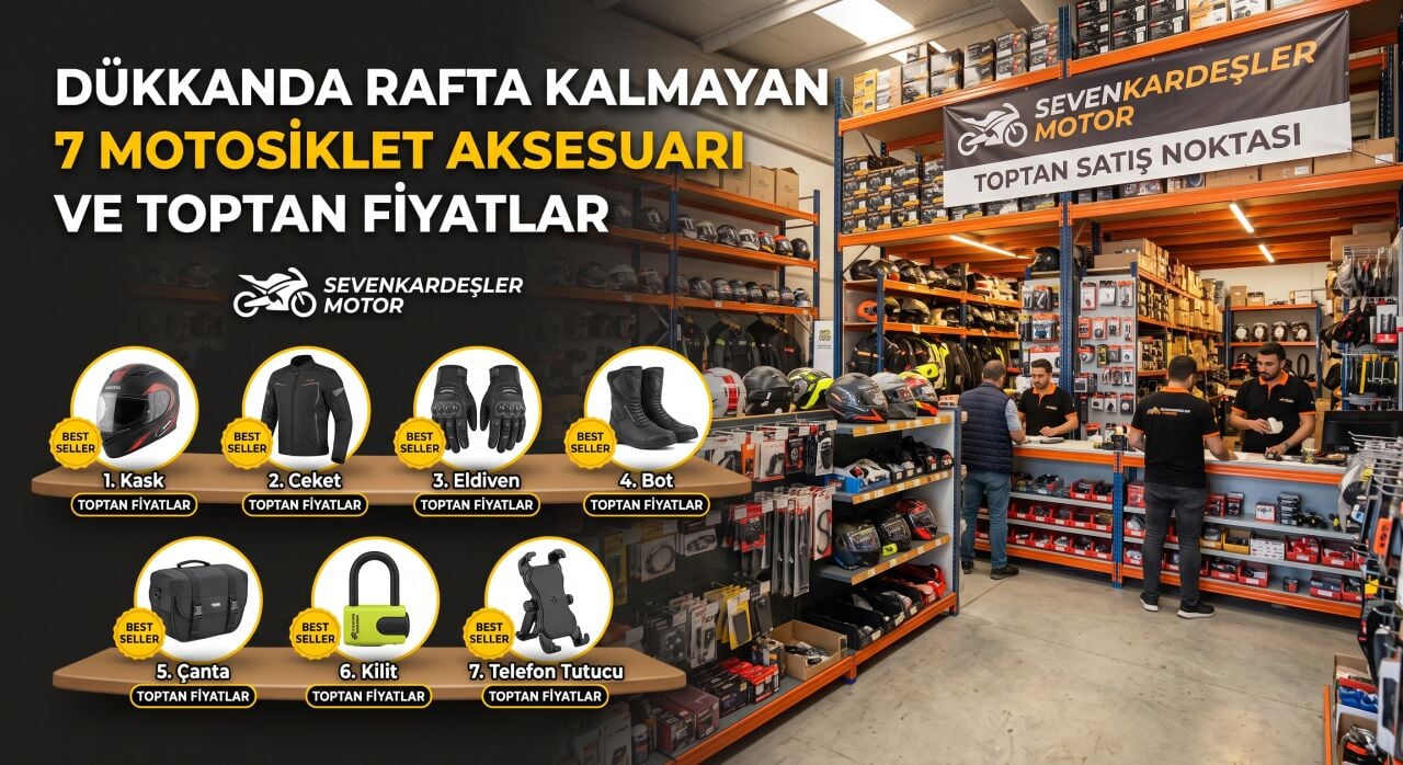 Dükkanda Rafta Kalmayan 7 Motosiklet Aksesuarı ve Toptan Fiyatlar