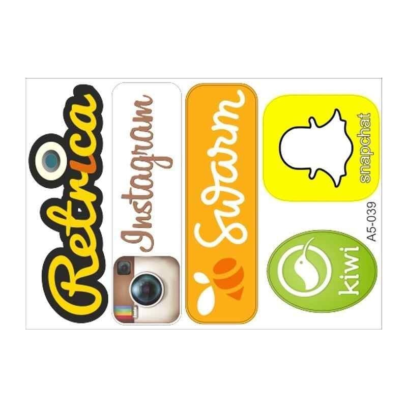 A5 Sticker 051 Tek Paket Çoklu