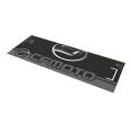 Cf Moto Uyumlu Gri Desenli 80 X 220 Cm Kaydırmaz Motosiklet Halısı