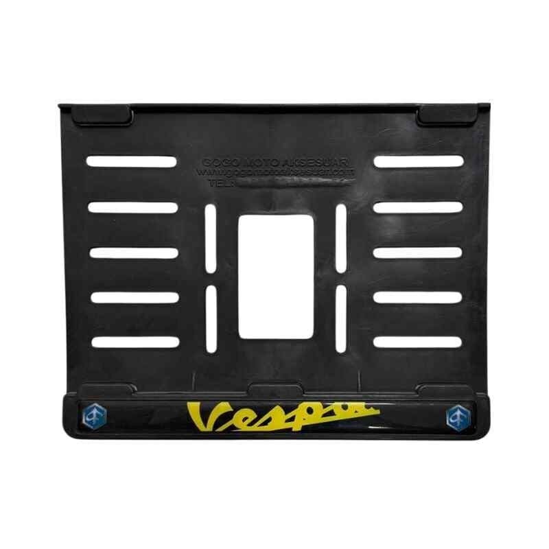 Vespa Uyumlu Sarı Plastik (15X24 Cm) Kırılmaz Plakalık