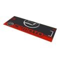 Cf Moto Uyumlu Kırmızı Desenli 80 X 220 Cm Kaydırmaz Motosiklet Halısı