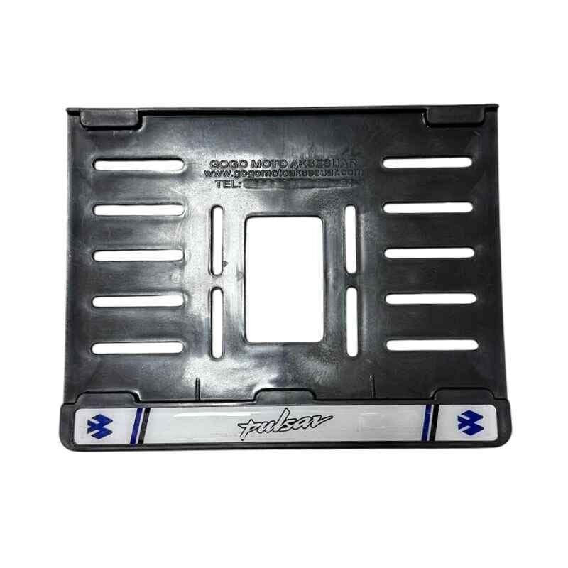 Bajaj Pulsar Uyumlu Beyaz-Mavi Plastik (15X24 Cm) Kırılmaz Plakalık