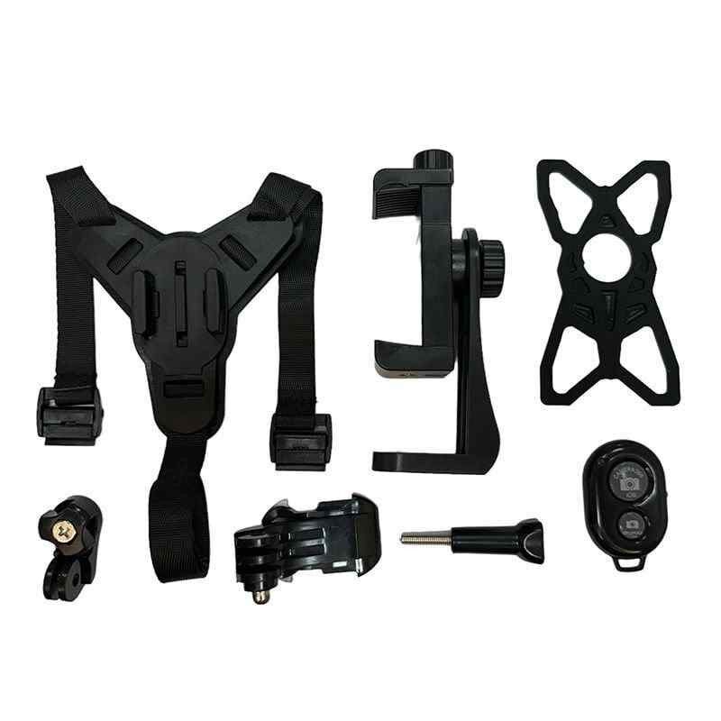 Kask Çene Bağlantılı Telefon Tutucu Aparatı Kumandalı Model