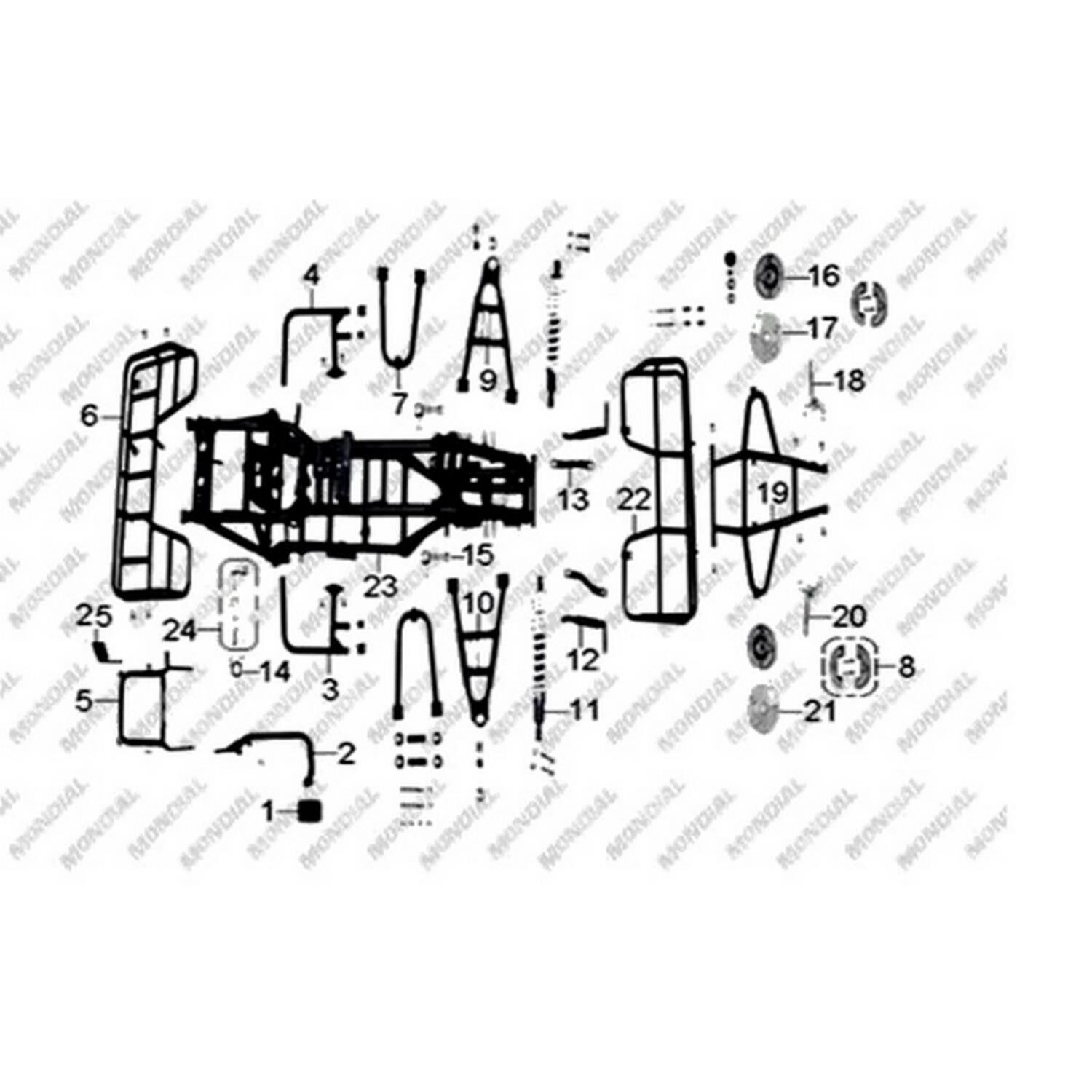 Atv Fjx 150 Off Road Ön Kampana Sağ Komple Orj