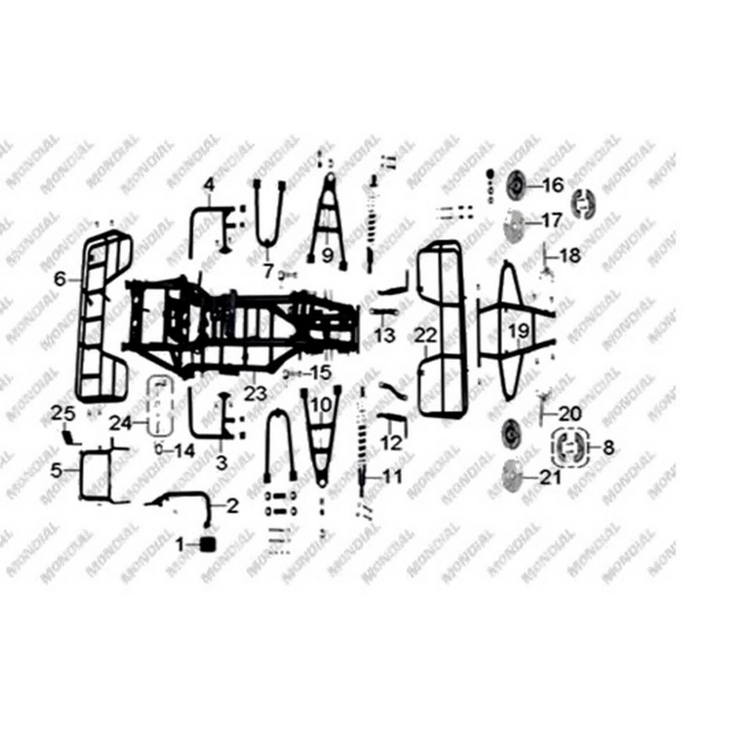 Atv Fjx 150 Off Road Ön Kampana Sağ Komple Orj