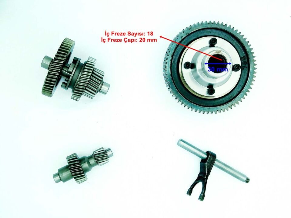 E-Bis 3 Teker Yük Şan Dişli Seti Vit. 71-30-18