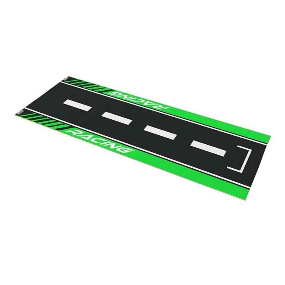 Skm Universal Yeşil Desenli 80 X 220 Cm Kaydırmaz Motosiklet Halısı