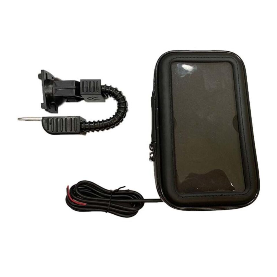 Telefon Tutucu Ayna Bağlantılı Usb Girişli Deri Model