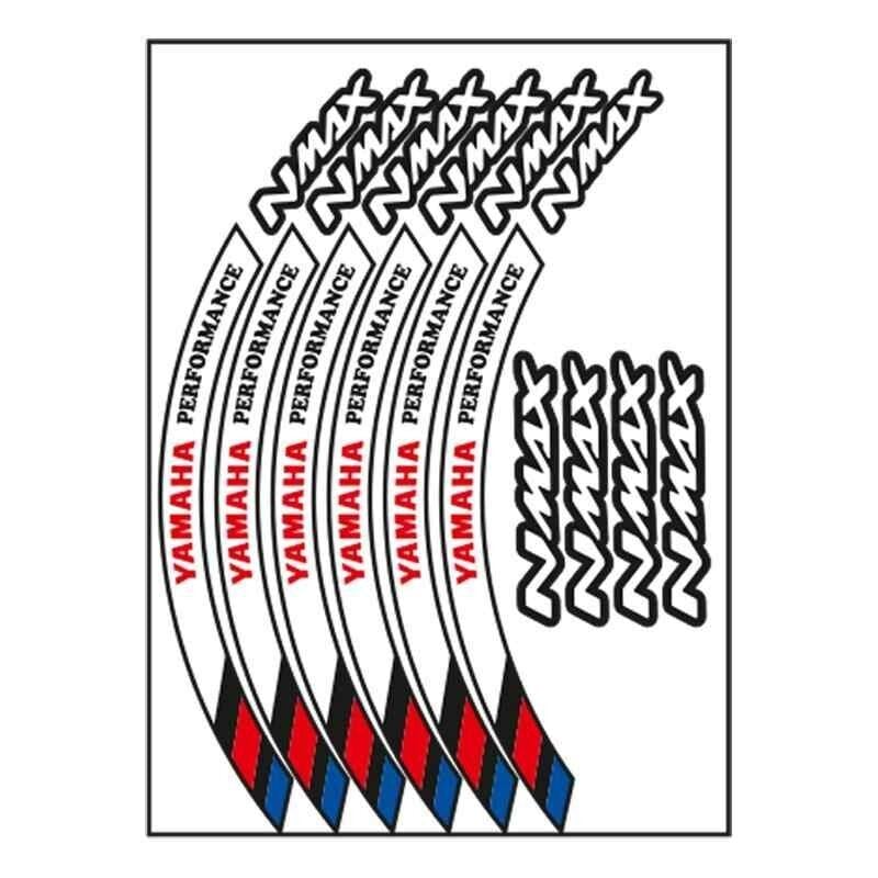 Yamaha M Power Beyaz Nmax Uyumlu 1 Set Jant Şeridi