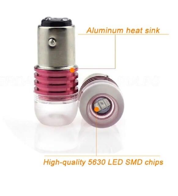 1157 Mercekli Çakarlı Arka Stop Ampulu Beyaz