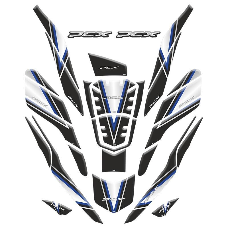 Honda Pcx 2021 - 2024 Uyumlu Tank Pad Set 010