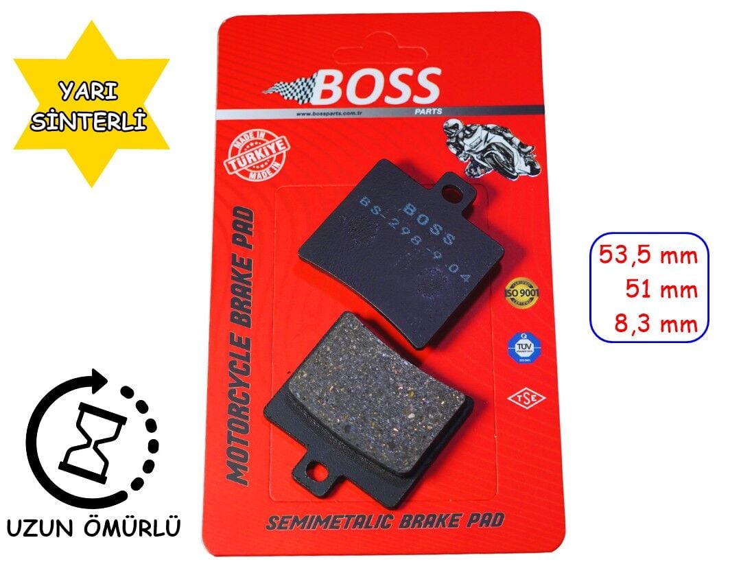 Rks Titanic 150-200 Arka Fren Disk Balatası Boss Fa298