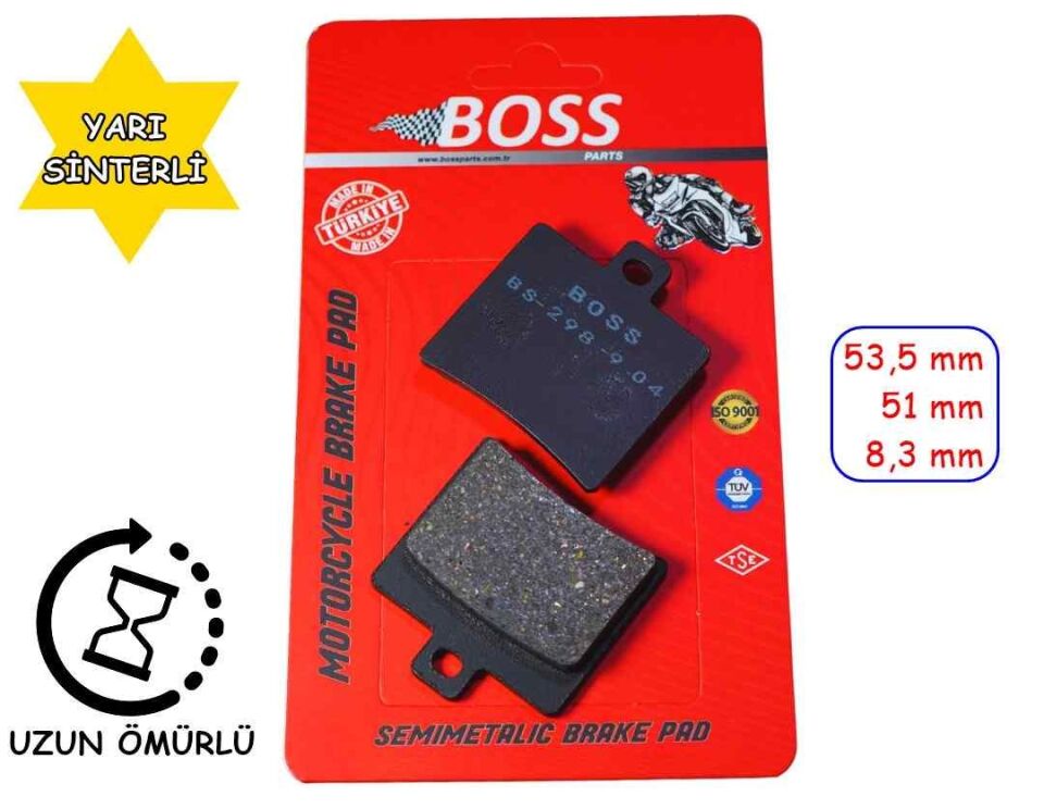 Rks Titanic 150-200 Arka Fren Disk Balatası Boss Fa298