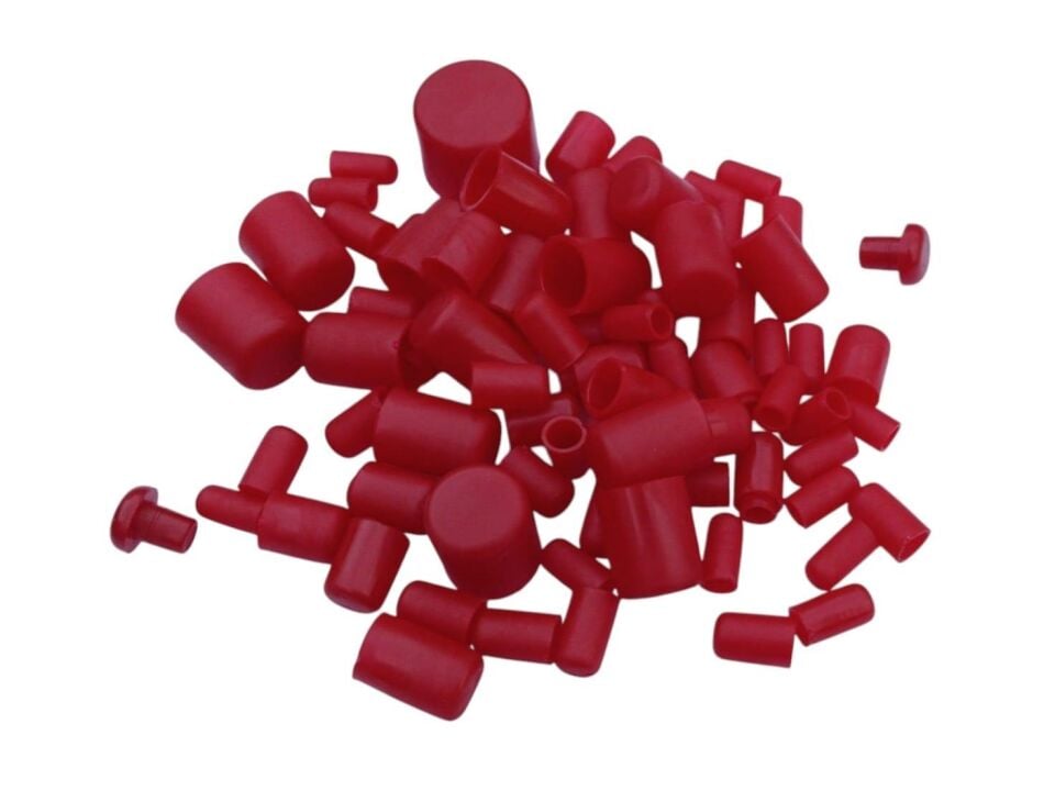 Cg Aksesuar Tapa Seti Silikon Kırmızı