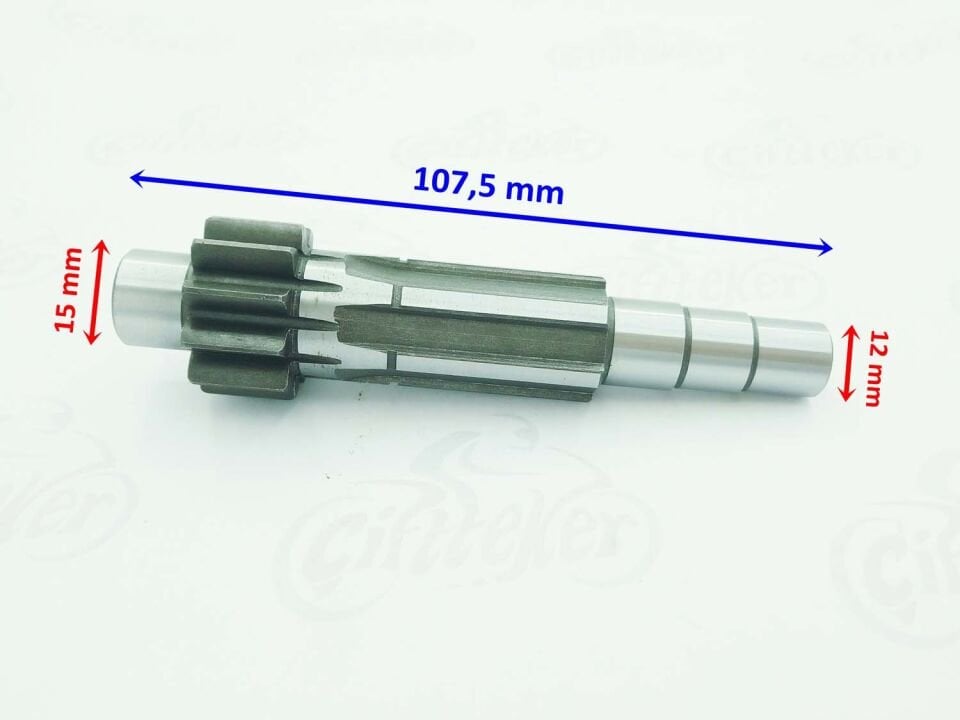 E-Yük Ar Şan Mili 11T Dişlili Çap 20X6 Kanallı Öm