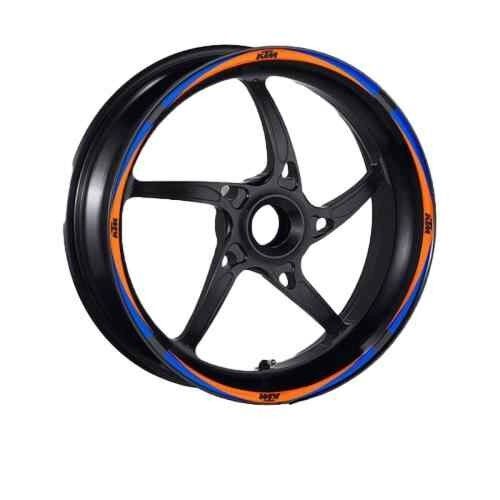 Ktm Uyumlu Mavi-Turuncu 1 Set Jant Şeridi