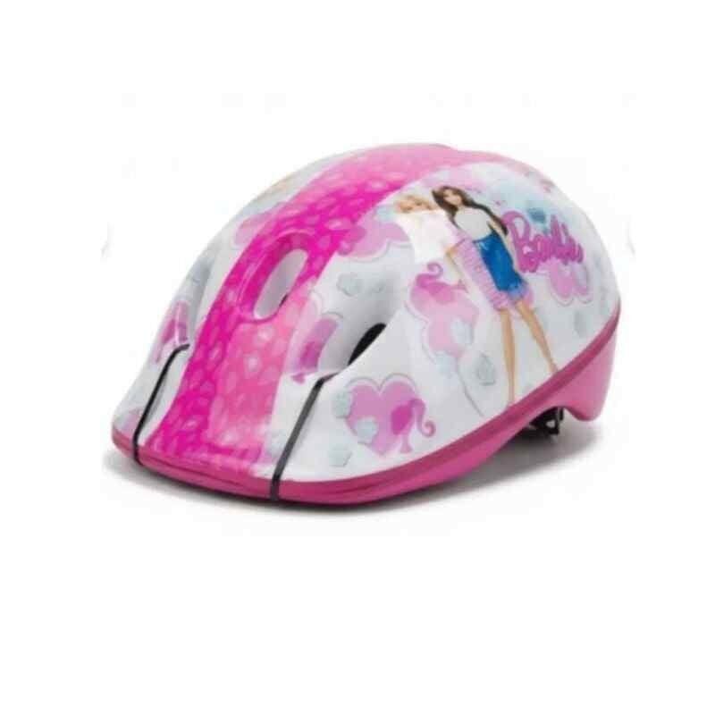 Pembe Barbie Temalı Çocuk Bisiklet Scooter Kaskı (5-9 Yaş)