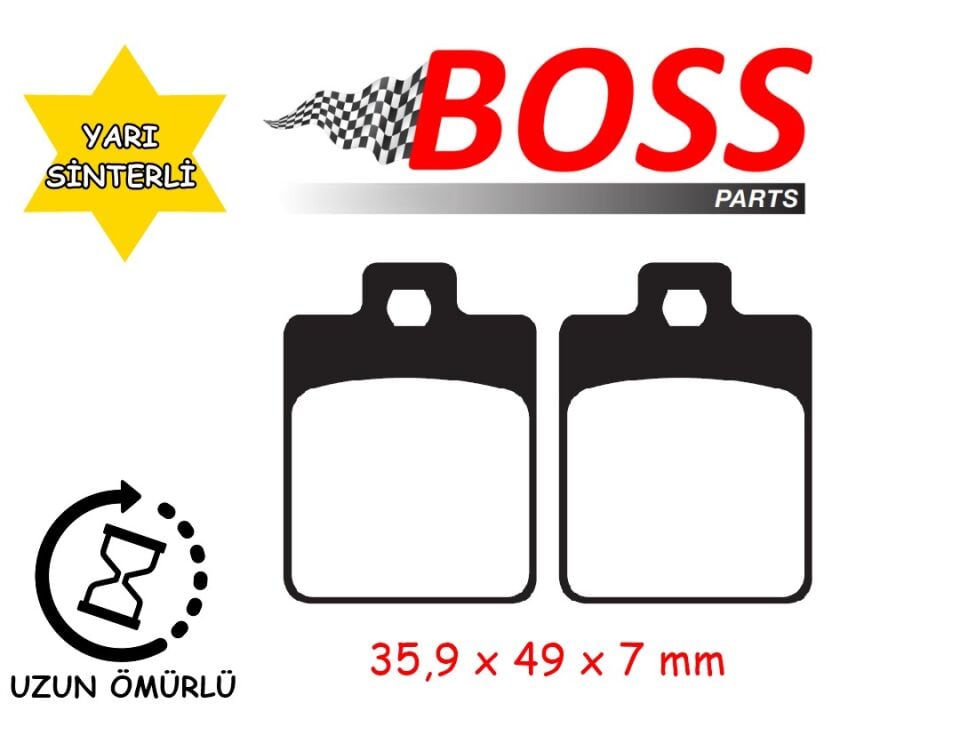 Sym Arka Fren Disk Balatası Boss Fa260 Fıddle Iıı 200İ Symphony 125-200 Jet 14 Peugeot Belville