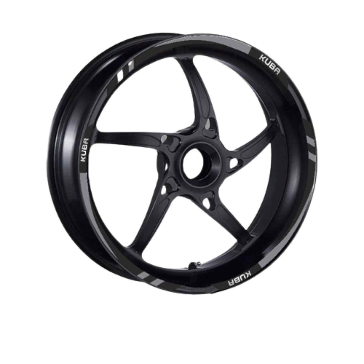 Kuba Uyumlu Gri Reflektör 1 Set Jant Şeridi