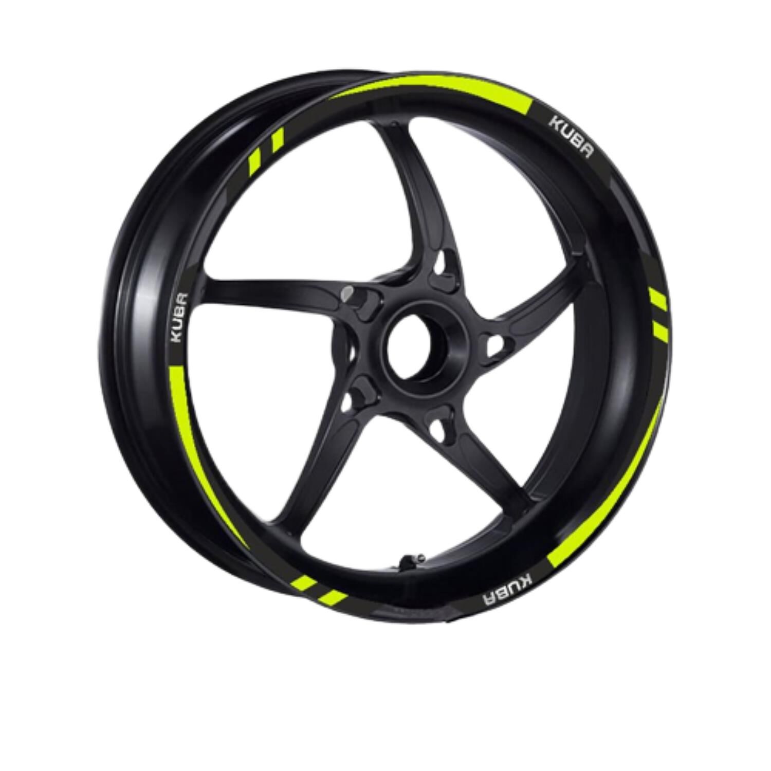 Kuba Uyumlu Flo Sarı Reflektör 1 Set Jant Şeridi