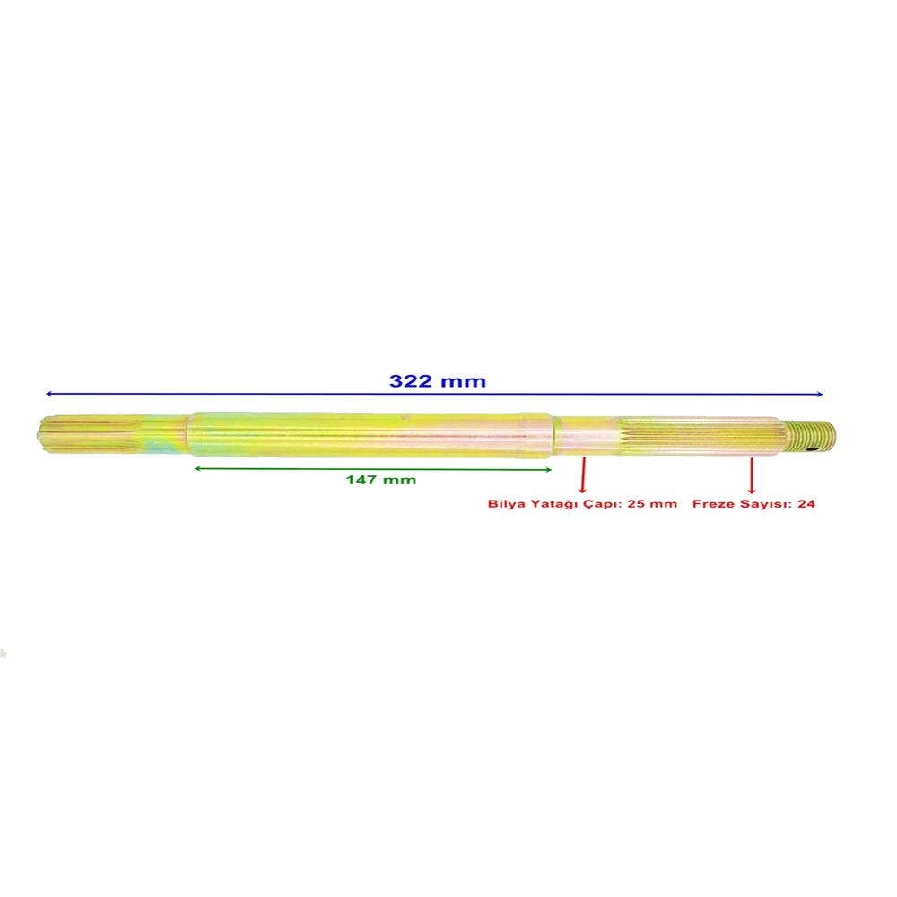Yuki Aydos Yk-24 Aks 322Xbilya Yatağı 25X6-24 Freze Öm