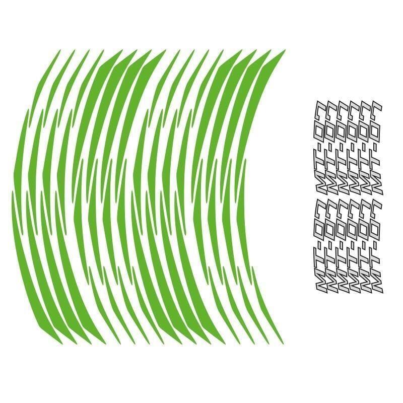 Yamaha Florasan Yeşil Mt-07 Uyumlu 1 Set Jant Şeridi