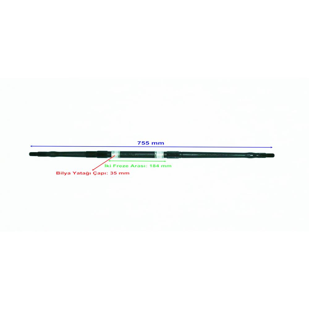 Atv Apachi Bs 150 Aks 755 Mm Tek Yivli Bilya Yatağı 35 Mm 23 Freze Öm