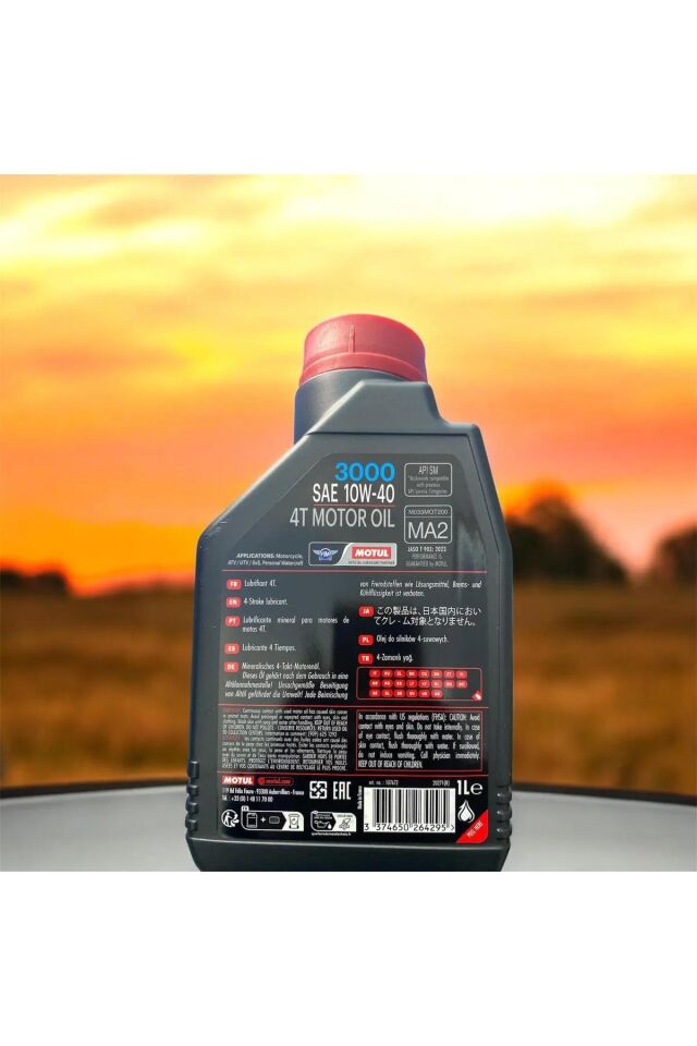 Motul Motor Yağı 10W40 (4 T - 1 Litre) (3000)