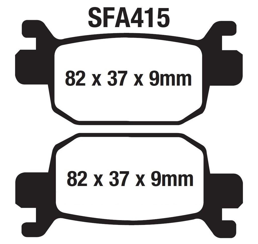 Rks Arka Fren Disk Balatası Sfa415 Newlight 125 Pro; Arora Max-T, Beatrix; Kanuni Seha 125-150