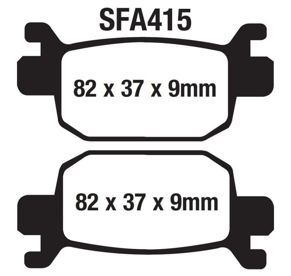 Rks Arka Fren Disk Balatası Sfa415 Newlight 125 Pro; Arora Max-T, Beatrix; Kanuni Seha 125-150