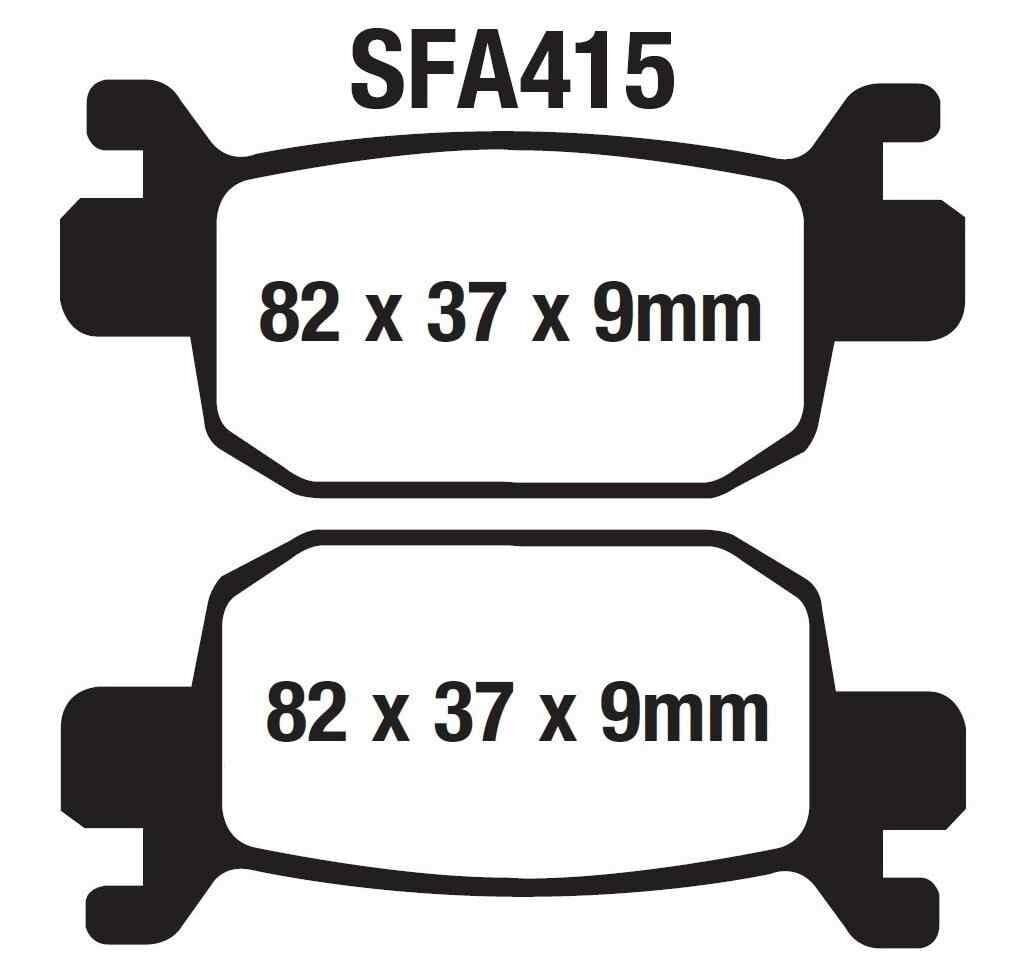 Rks Arka Fren Disk Balatası Sfa415 Newlight 125 Pro; Arora Max-T, Beatrix; Kanuni Seha 125-150