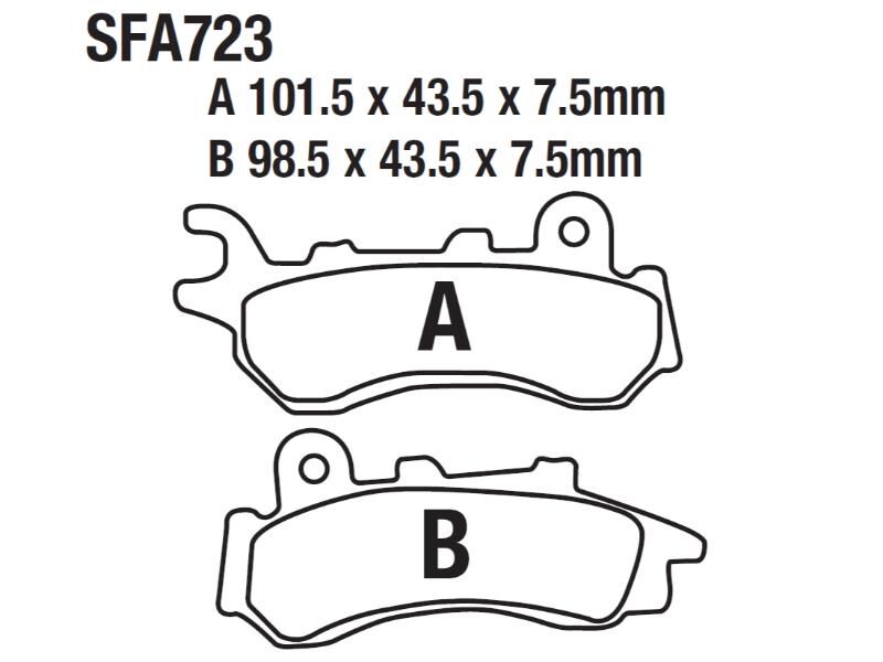 Rks Bitter 125 Ön Fren Disk Balatası Sfa723