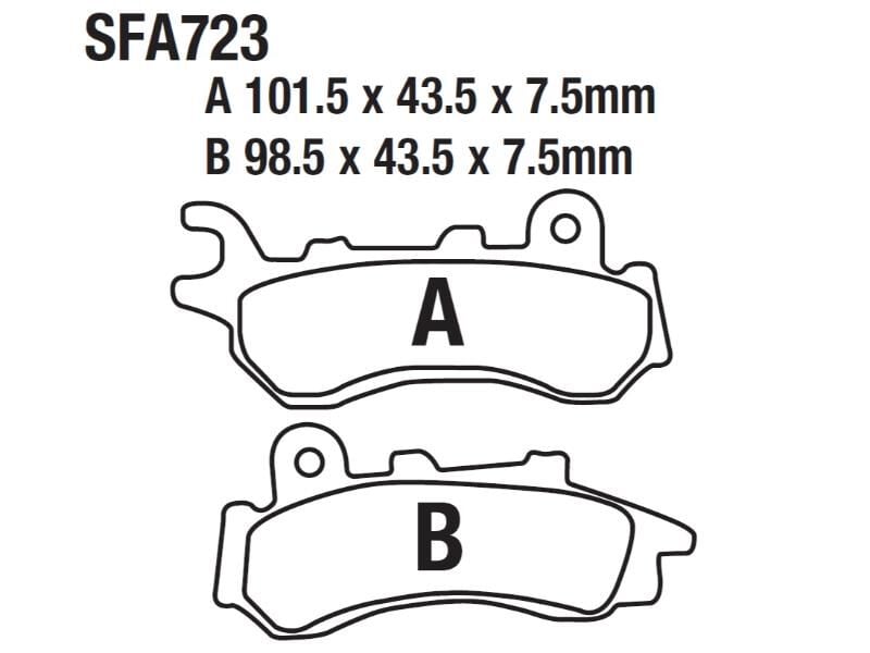 Rks Bitter 125 Ön Fren Disk Balatası Sfa723