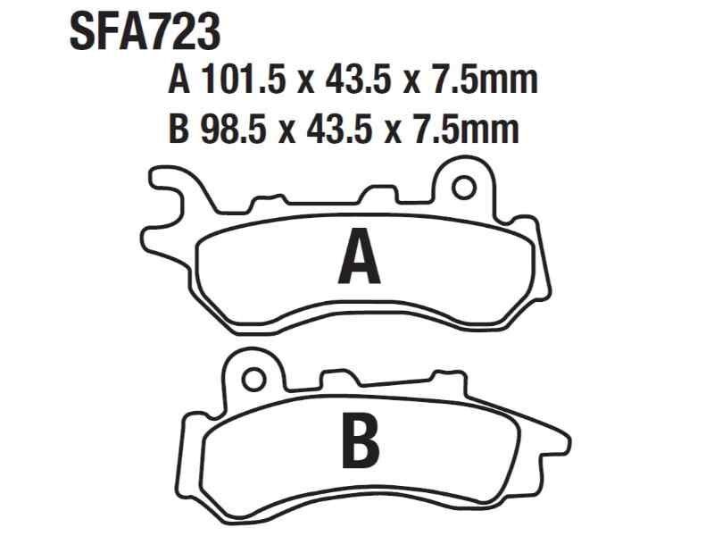 Rks Bitter 125 Ön Fren Disk Balatası Sfa723