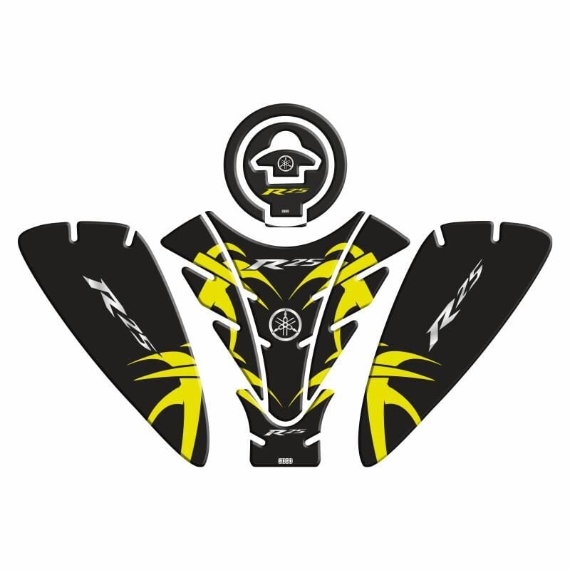 Yamaha R25 2019 - 2024 Uyumlu Tank Pad Set 008