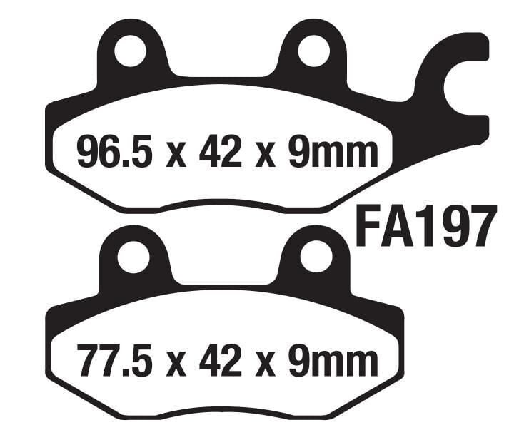 Mondial Strada 125 Arka Fren Disk Balatası Fa197 Orj