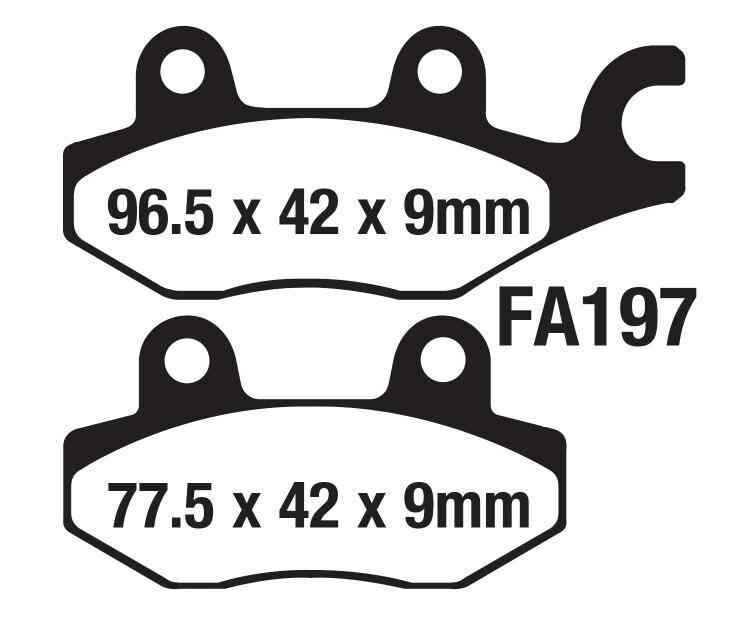 Mondial Strada 125 Arka Fren Disk Balatası Fa197 Orj
