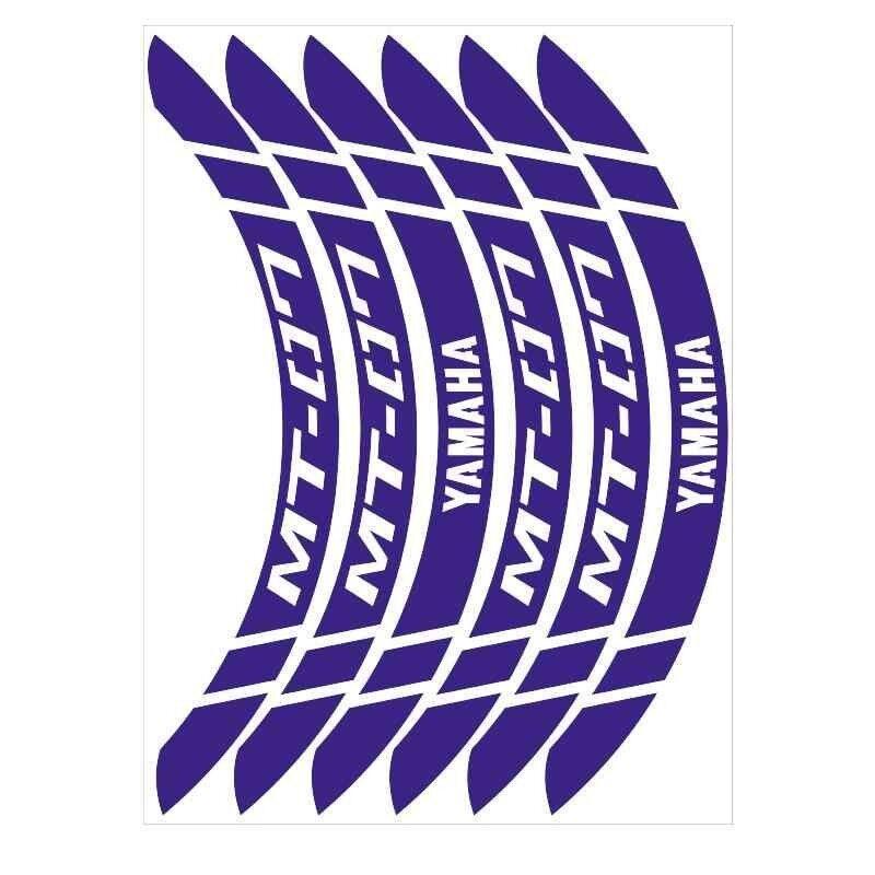 Yamaha Reflektör Mavi Geniş Mt-07 Uyumlu 1 Set Jant Şeridi